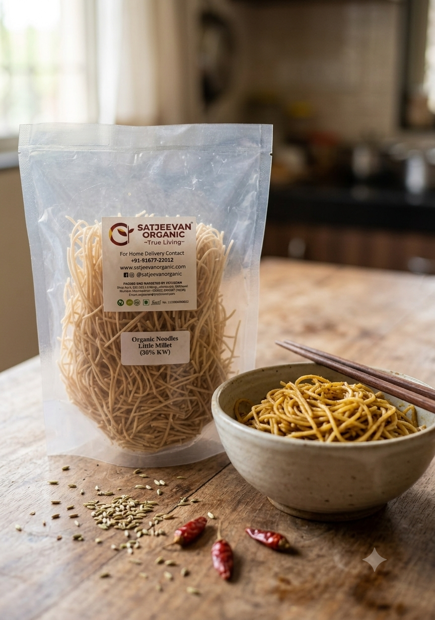 Organic Noodles Little Millet (30%KW) 200g
