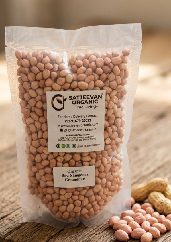 Organic Raw Shingdana Groundnuts 500g