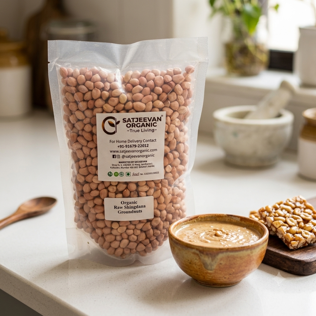 Organic Raw Shingdana Groundnuts 500g