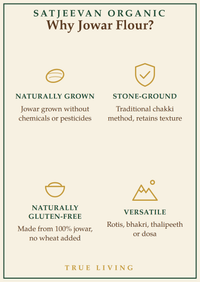Organic Stone-Ground Jowar Flour 1000g