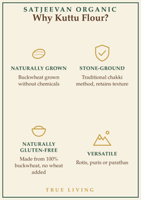 Organic Stone-Ground Buckwheat Kuttu Flour 500g