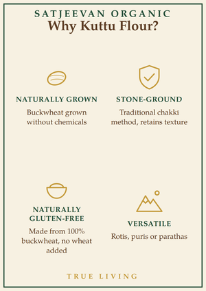 Organic Stone-Ground Buckwheat Kuttu Flour 500g