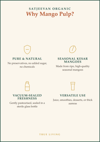 Organic Seasonal Mango Pulp 500ml