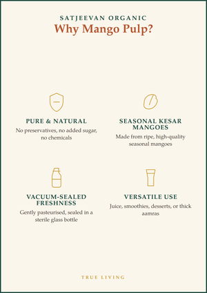 Organic Seasonal Mango Pulp 500ml
