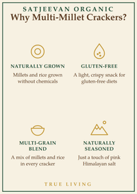 Organic Multi-Millet Red Rice Crackers 100g