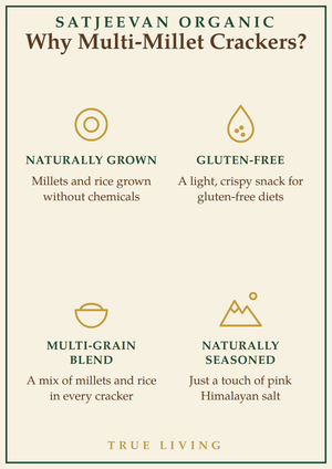 Organic Multi-Millet Red Rice Crackers 100g