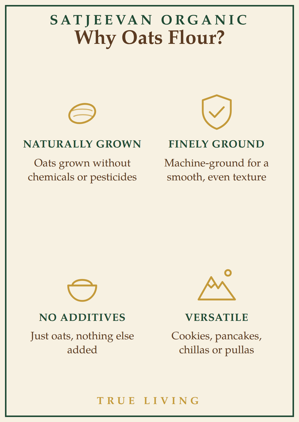 Organic Oats Flour 500g