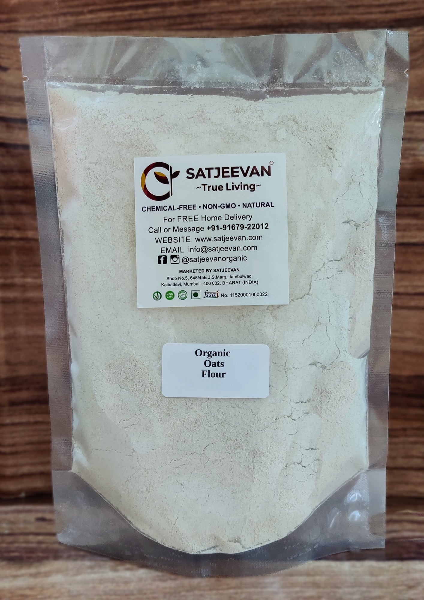 Organic Oats Flour 500g