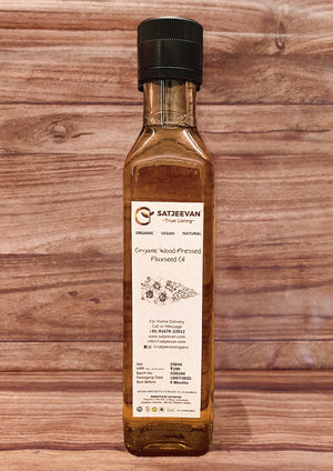 Organic Wood-Pressed Flaxseed Oil 250ml