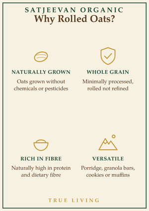 Organic Brown Oats Rolled 500g