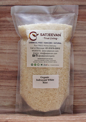 Organic Indrayani White Rice 1000g
