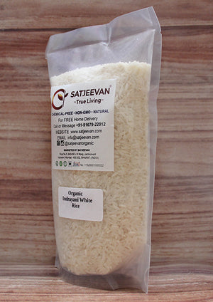 Organic Indrayani White Rice 1000g