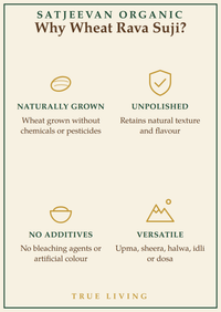 Organic Wheat Rava Suji 500g