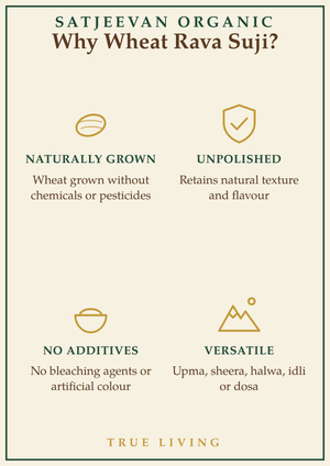 Organic Wheat Rava Suji 500g