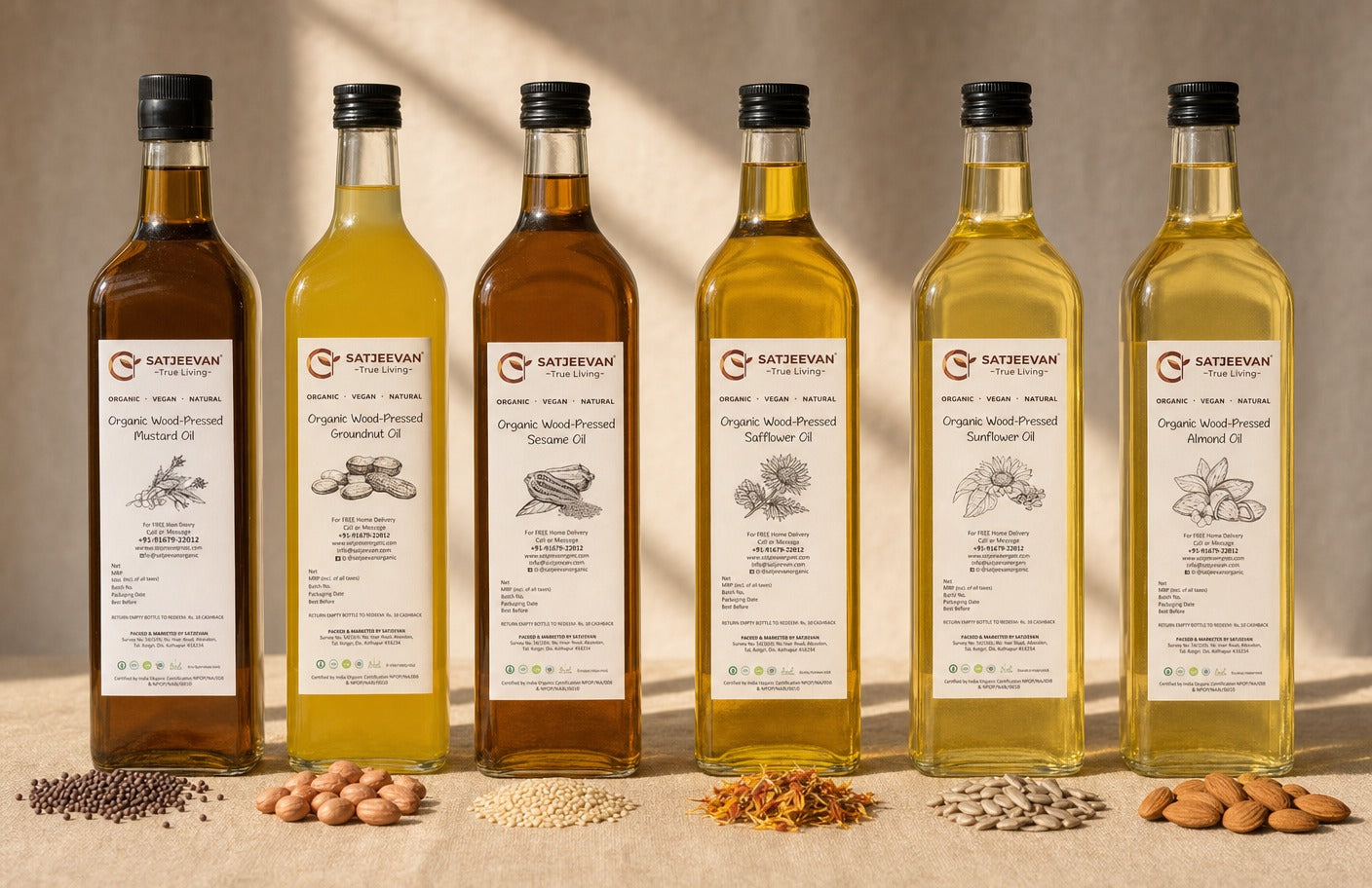 Satjeevan cold-pressed oils