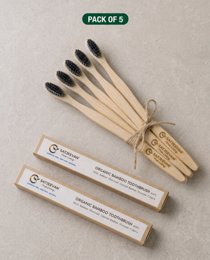 Bamboo Toothbrush Pack of 5