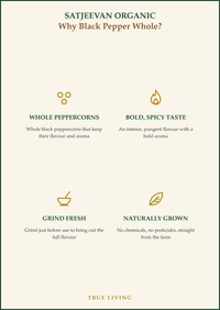 Organic Black Pepper Whole 100g