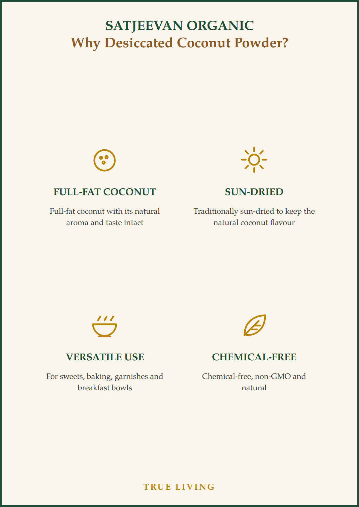 Organic Dessicated Coconut Powder 200g