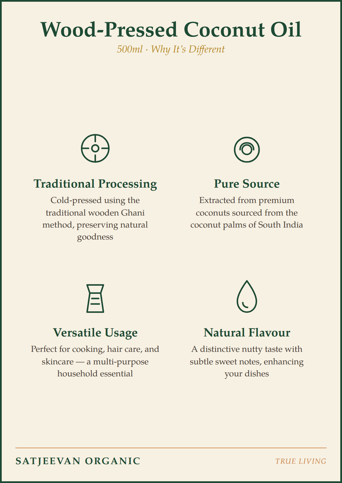 Organic Wood-Pressed Coconut Oil