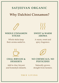 Organic Dalchini Cinnamon Whole 100g