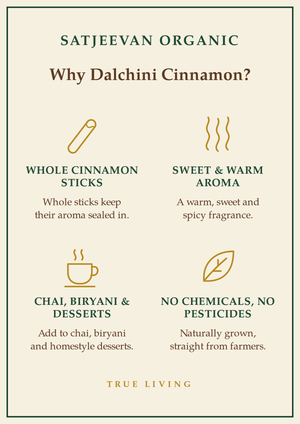 Organic Dalchini Cinnamon Whole 100g