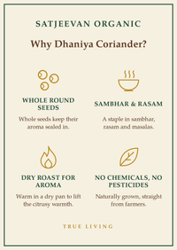 Organic Dhaniya Coriander Whole 250g