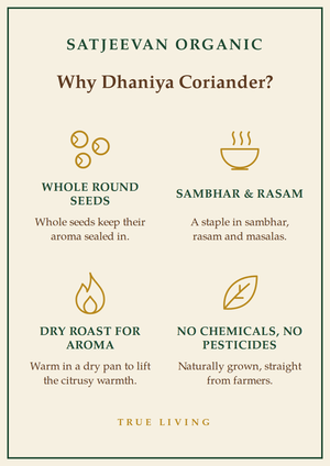 Organic Dhaniya Coriander Whole 250g
