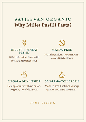 Organic Pasta Fusilli Kodo Millet (30%KW) 200g