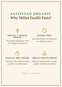 Organic Pasta Fusilli Foxtail Millet (30%KW) 200g