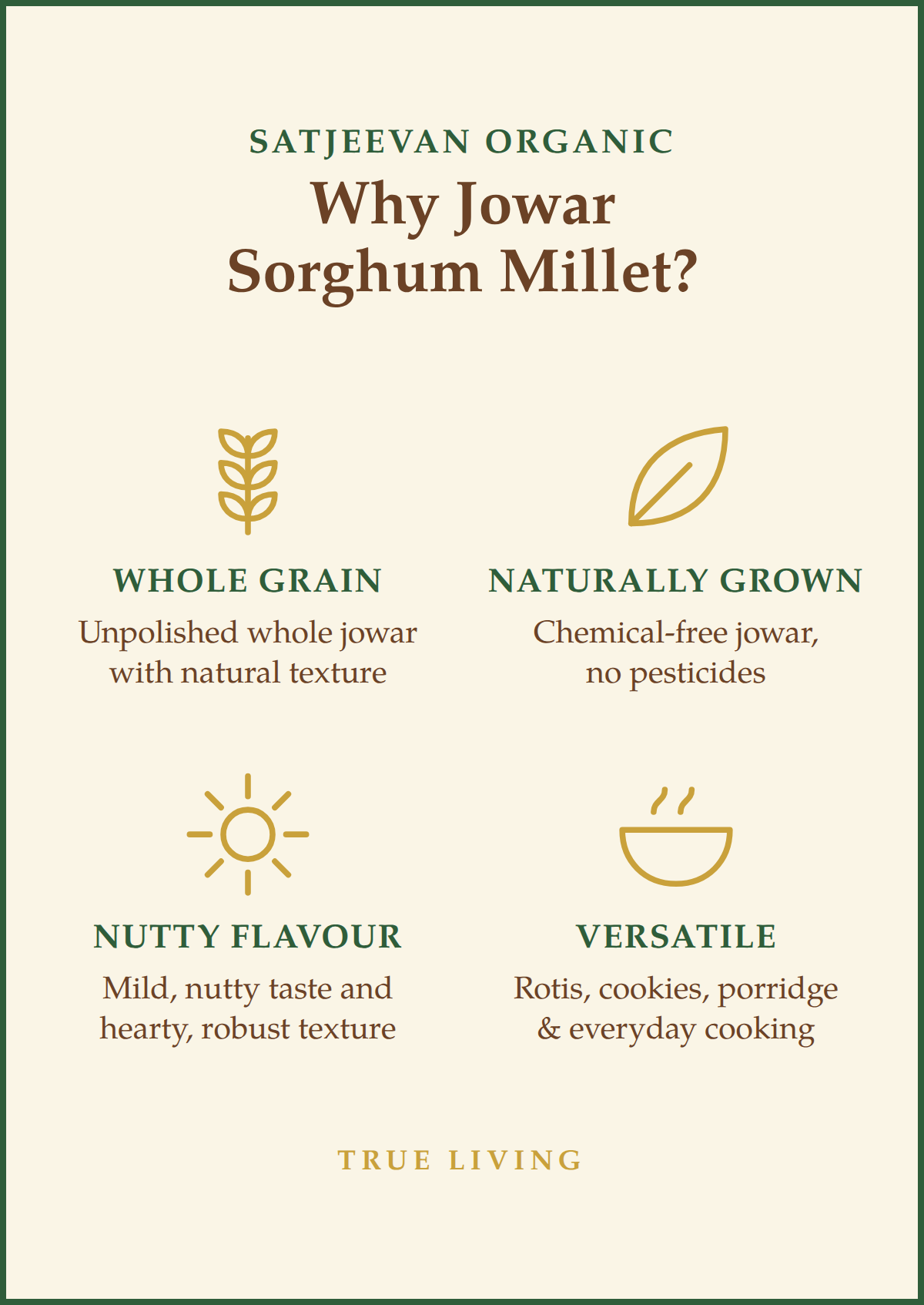 Organic Jowar Sorghum Millet 500g