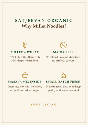 Organic Noodles Little Millet (30%KW) 200g