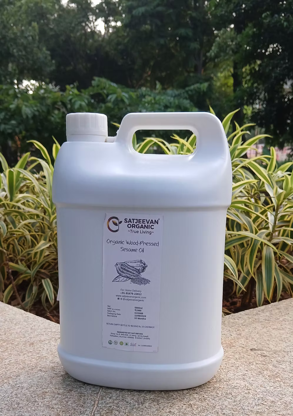 Organic Wood-Pressed Sesame Oil