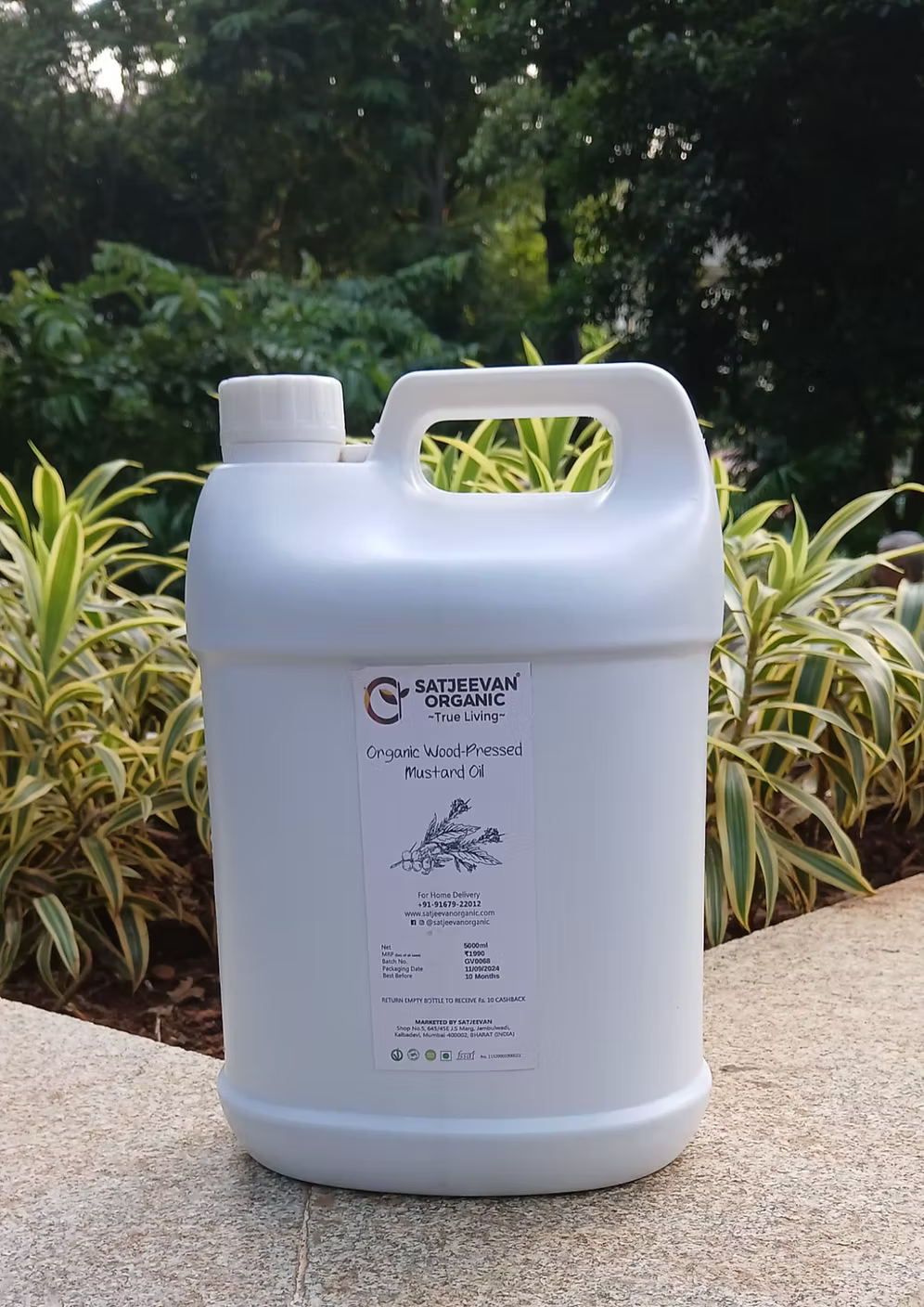 Organic Wood-Pressed Mustard Oil