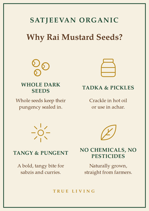 Organic Rai Mustard Seeds 250g