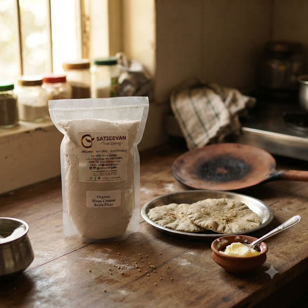 Organic Stone-Ground Bajra Flour 500g