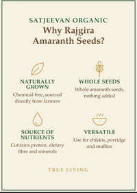 Organic Ramdana Amaranth Rajgira Seeds 500g