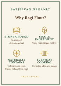 Organic Stone-Ground Ragi Flour 500g