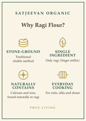 Organic Stone-Ground Ragi Flour 500g