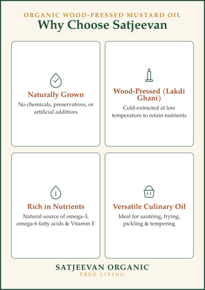 Organic Wood-Pressed Mustard Oil
