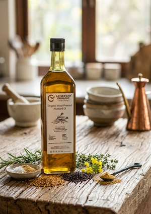 Organic Wood-Pressed Mustard Oil