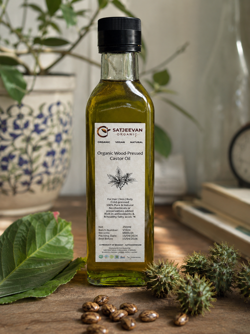 Organic Wood-Pressed Castor Oil 250ml