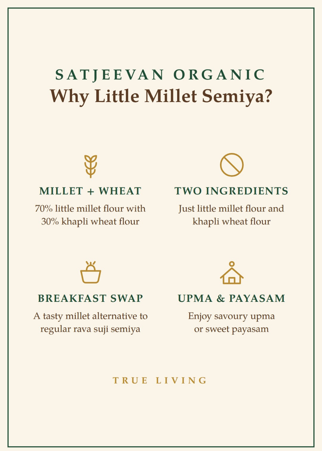Organic Semiya Little Millet (30%KW) 200g