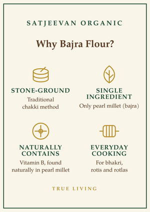 Organic Stone-Ground Bajra Flour 500g