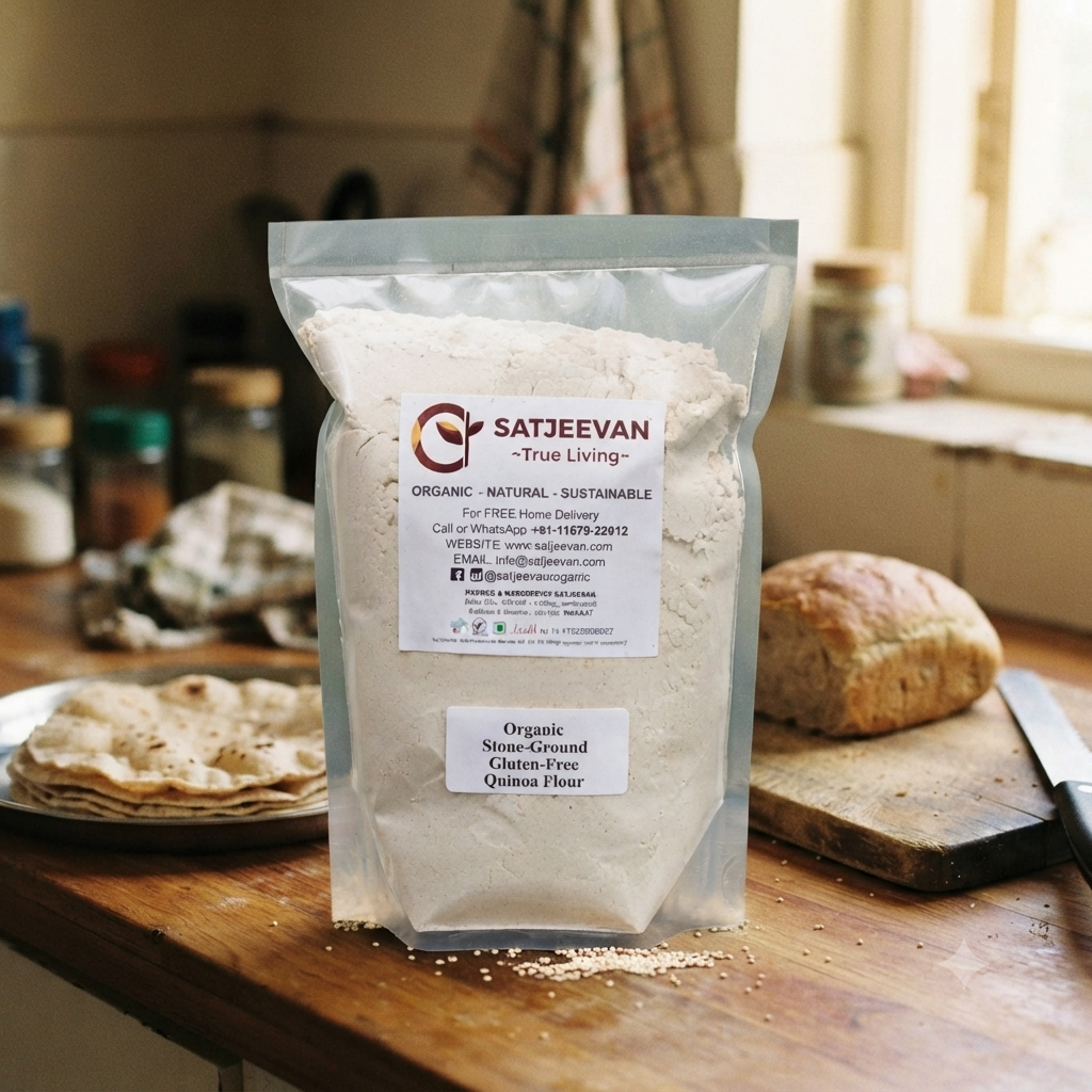 Organic Stone-Ground Quinoa Flour 500g