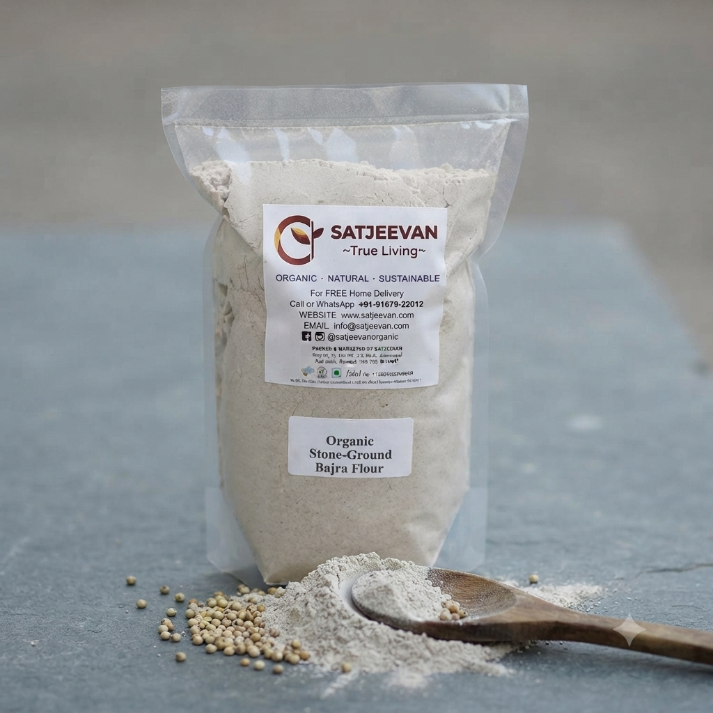 Organic Stone-Ground Bajra Flour 500g