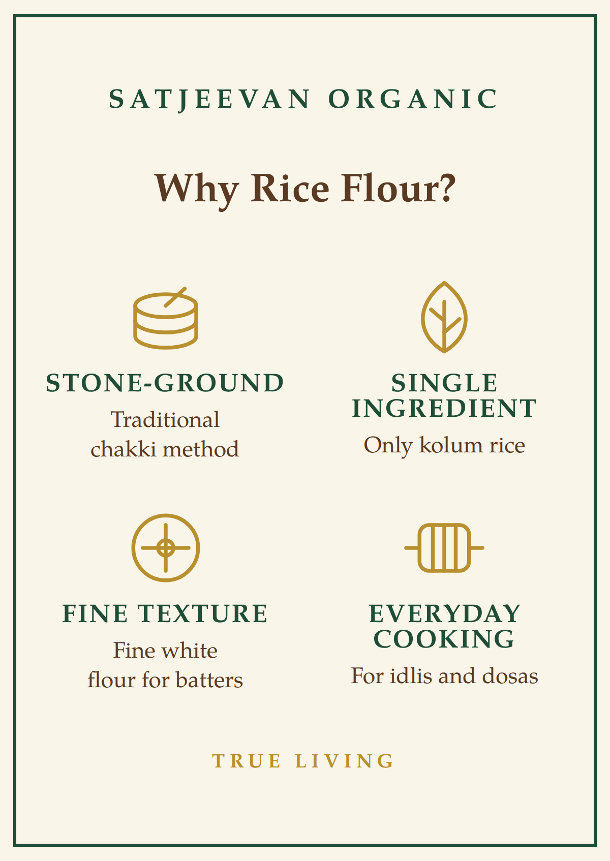 Organic Stone-Ground White Rice Flour 500g