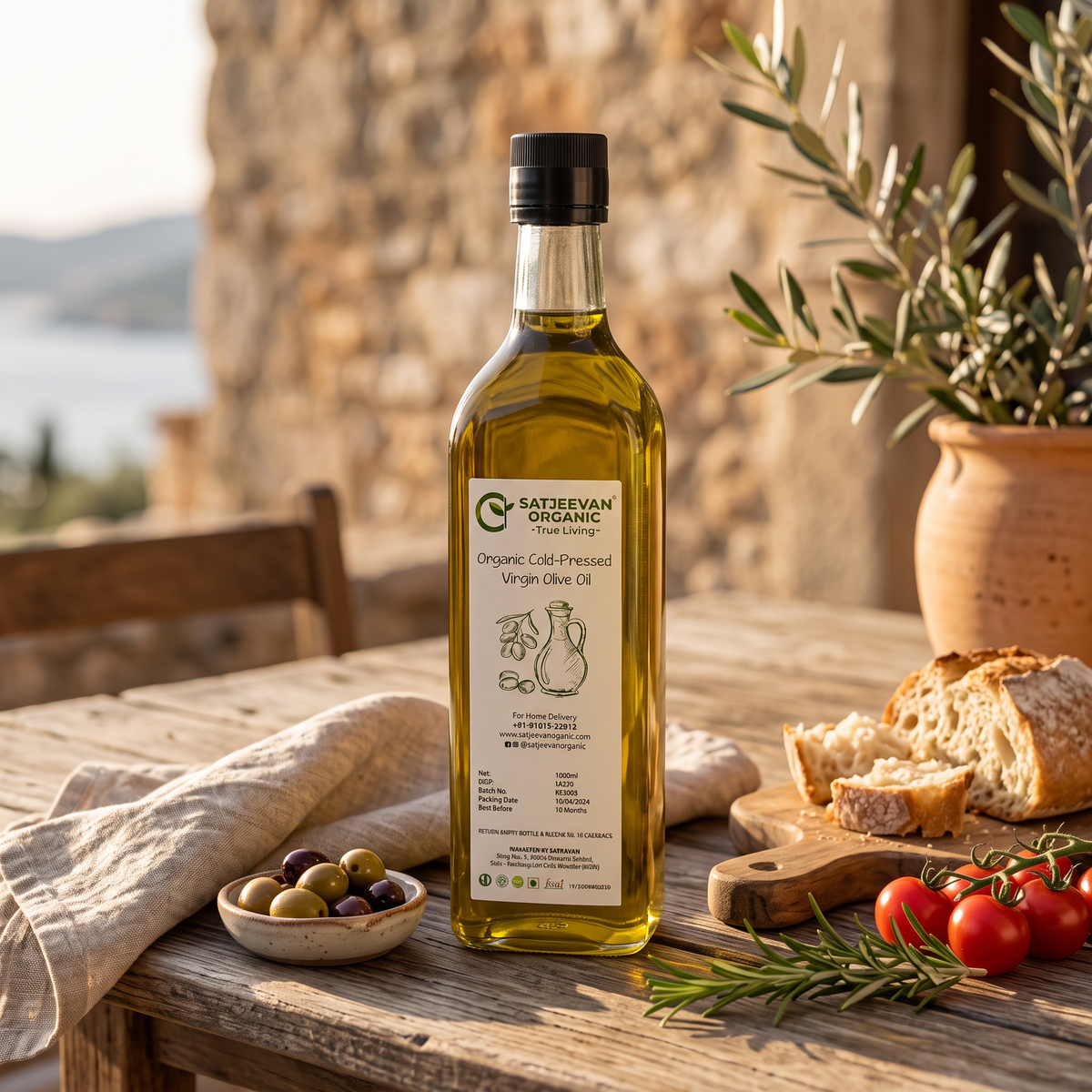 Organic Cold-Pressed Virgin Olive Oil