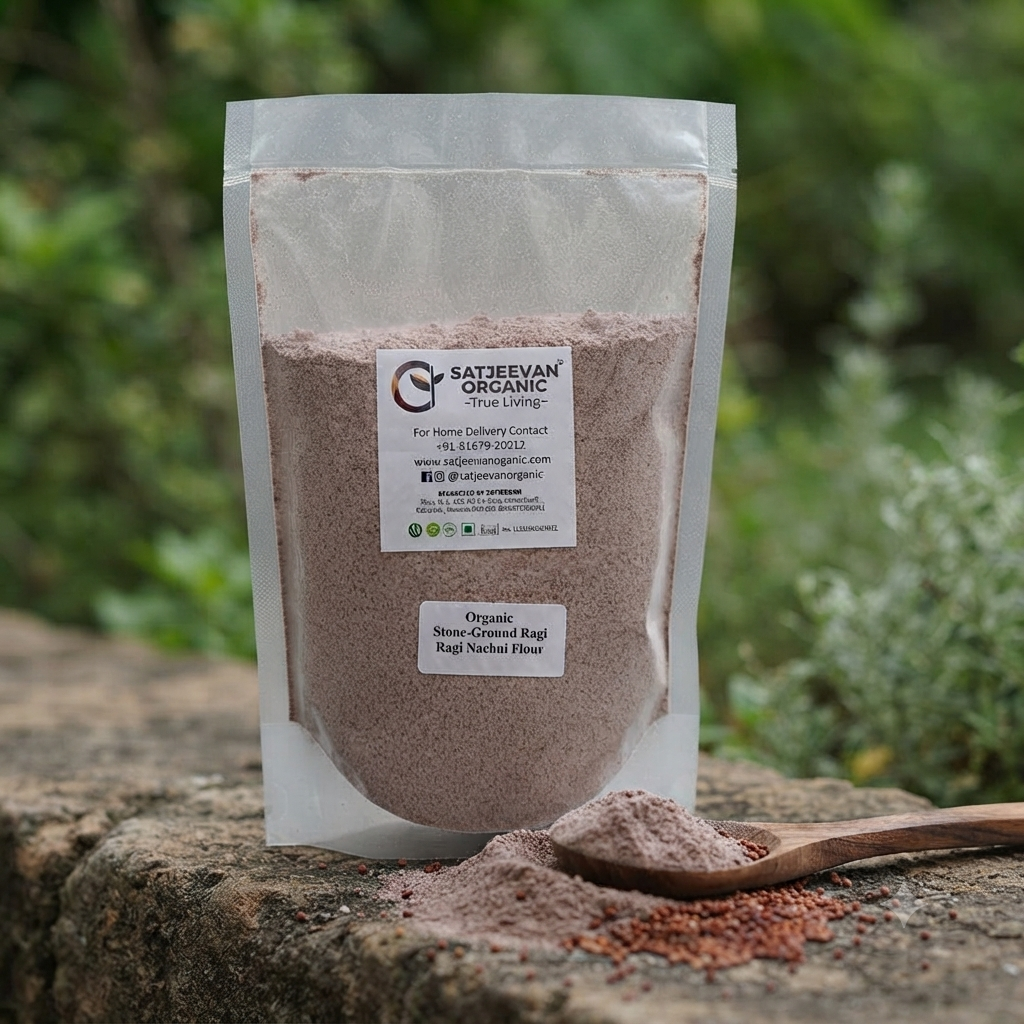 Organic Stone-Ground Ragi Flour 500g