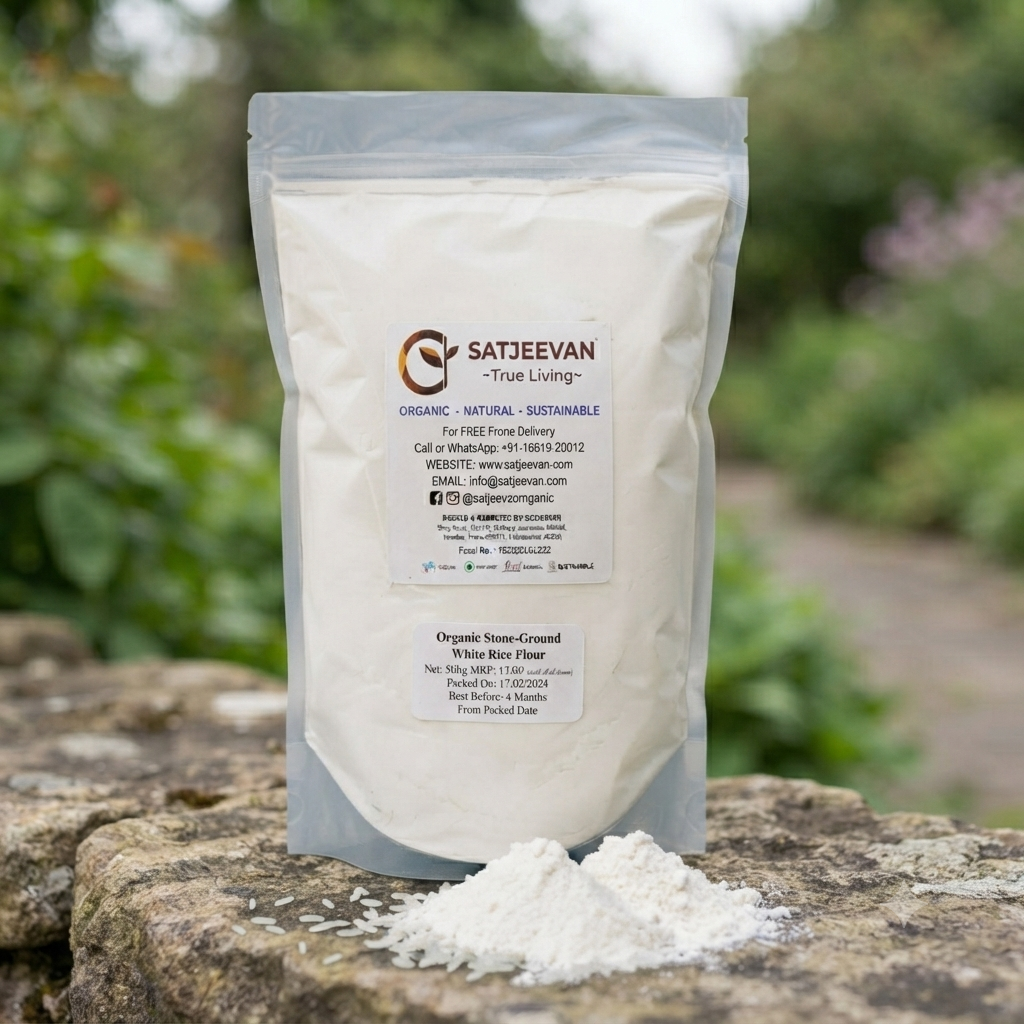Organic Stone-Ground White Rice Flour 500g