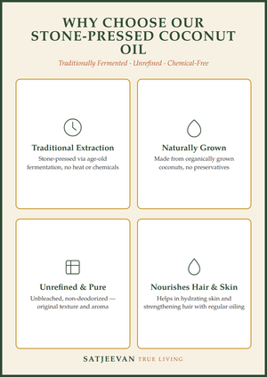Organic Stone-Pressed Virgin Coconut Oil 500ml